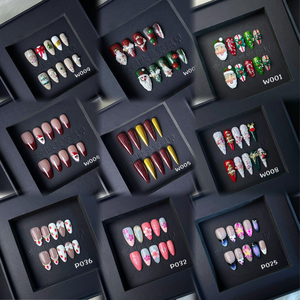 <span class=keywords><strong>Uñas</strong></span> acrílicas de flor de almendra 3D de diseñador hechas a mano, <span class=keywords><strong>uñas</strong></span> de prensa cuadradas <span class=keywords><strong>cortas</strong></span> de estilo francés, 10 Uds., <span class=keywords><strong>Uñas</strong></span> postizas al por mayor - Product Image 1