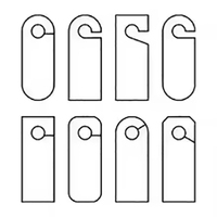 Colgadores de Puerta Personalizados de Lujo Caifeng para Tarjetas de Visita, Impresión Offset con Encuadernación Perfecta, Laminados, Resistentes al Agua, con la Frase 'No Molestar'