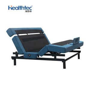 Cadre de <span class=keywords><strong>lit</strong></span> simple ou double réglable en gros <span class=keywords><strong>Lit</strong></span> pliant électrique à chargement USB avec matelas - Product Image 3