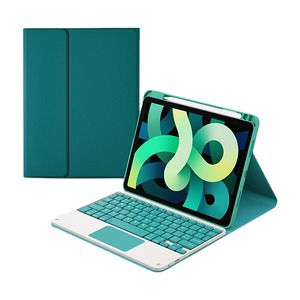 เคสคีย์บอร์ดไร้สายสำหรับ <span class=keywords><strong>iPad</strong></span> Pro <span class=keywords><strong>11Pro</strong></span> 10.5/10.2 Air 4 3 2 พร้อมที่ใส่ปากกา ที่ตั้งวาง และแป้นทัชแพดอัจฉริยะ - Product Image 1