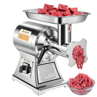 Nouvelle Hachoir à Viande Électrique Professionnel pour Restaurant et Ferme, 220V, Capacité 150KG/H, Triphasé/Monophasé, pour Hacher Carottes, Viande de Porc, Ail et Préparer des Saucisses