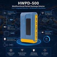Detector de Descargas Parciales Integrado HWPD-500 5 en 1 con WiFi y Bluetooth, Alcance Inalámbrico de 50m para Pruebas en Subestaciones Industriales