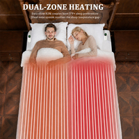 Couverture chauffante électrique personnalisée en tissu gaufré doux, lavable en machine, thermostat réglable, chauffage rapide, OEM ODM, vente en gros