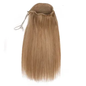 Extensions de cheveux 100% naturels, queue de cheval avec cordon, couleur personnalisée, haute qualité