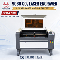 Machine laser CO2 9060 100W/130W contrôlée par Ruida, tube EFR, refroidissement par eau, haute précision pour le bois, l'acrylique et le papier