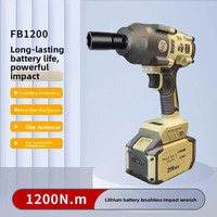 Clé à chocs haute performance 21V 1200Nm à batterie lithium rechargeable, vente directe usine Fengbao, pour réparation automobile et montage de pneus