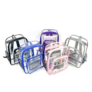 Mochilas Escolares Transparentes con Logotipo Personalizado, Bolsas Escolares Impermeables de PVC, Mochilas Transparentes Grandes para Verano, Bolsa Escolar Transparente para Libros - Product Image 3