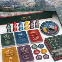 Jeu de société pliable personnalisé Alpine Mountain Rescue Cooperative, table de stratégie à quatre panneaux, cadeau pour les éditeurs et les musées