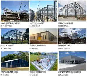 3D Customized Design Steel Structure Building Warehouse Long-span Steel Structure Buildings Factory Sale Price