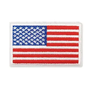 Wholesales Customs Israel Usa Liberia Canada Dominican Republic Country World Patches Flags Embroidery Silk Fabric Patches