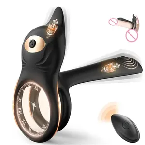 NEW Vibrating Cock Ring 3 in 1 Penis Ring Vibrator with 10 Vibration Modes G-Spot Clitoral Stimulator Adult Sex Toy