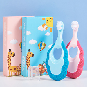 Haoniu Brosse à dents pour bébé, poils souples, conception ergonomique, pour enfants de 1 à 6 ans, brosse à dents manuelle avec emballage - Product Image 1