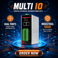 Gateway Modbus RTU a TCP, Montaje en Riel DIN, Convertidor RS232/485 a Ethernet, Industrial, para Automatización de Fábricas Inteligentes y SCADA