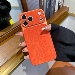 Housse de téléphone portable en <span class=keywords><strong>cuir</strong></span> anti-poussière à motif léopard faite à la main pour <span class=keywords><strong>iPhone</strong></span> 15 Pro 14 16 13 12 <span class=keywords><strong>11</strong></span> Pro Max, couleur unie, <span class=keywords><strong>coque</strong></span> luxueuse - Product Image 6