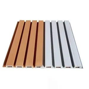 Reasonable Price Louver Profile Machine Round Granules Uv-Resistant Composite Laminas Muros De Madera Indor Wall Panel Wpc