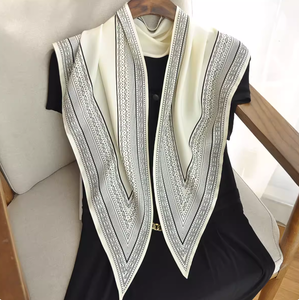 Bandana Triangolare in Chiffon Stile Geometrico, Sciarpa Decorativa per <span class=keywords><strong>Collo</strong></span>, Protezione Solare, Fascia per Capelli per Ufficio e Pendolarismo - Product Image 5