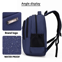HAIBOWY personnalisé Smart 15.6 pouces sac à dos pour ordinateur portable d'affaires grand durable unisexe fermeture à glissière tissu doublure sangle USB pas cher