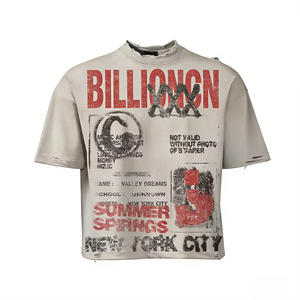 Camiseta Gráfica de Peso Pesado, Camisetas Playeras de Hombre, Camisetas Cortas, Camiseta Corta Cuadrada Personalizada para Hombre - Product Image 1