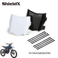 Plaque d'immatriculation en plastique PP brillant de qualité supérieure, ShieldX, style moto, compatible avec le vélo électrique Surron Light Bee X