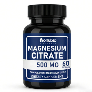Cápsulas de Citrato de Magnesio de Alta Pureza, Sin <span class=keywords><strong>Gluten</strong></span>, Sin Soya, Salud Muscular y Bienestar Diario, Suplemento Mineral, Marca Privada OEM - Product Image 1