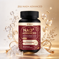 Capsules liposomales de NAD+ avec resvératrol et quercétine, complément alimentaire pour soutenir l'énergie cellulaire