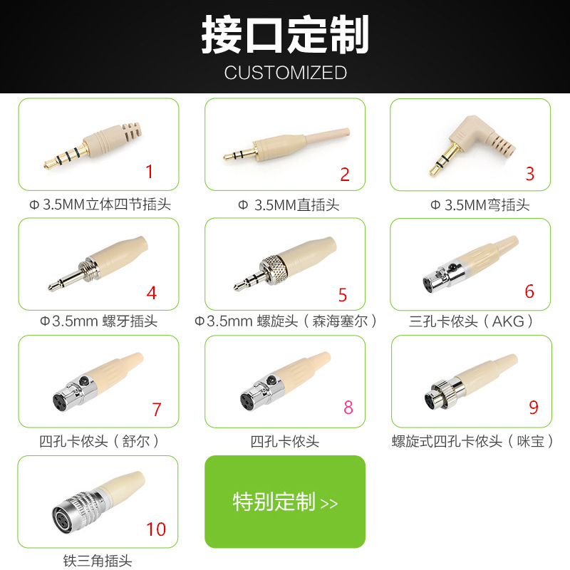 Espiral XLR 4pin para Mibao 9