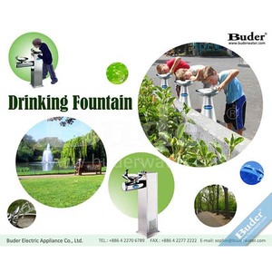 Fontaine à eau fraîche en acier inoxydable, manuelle/électrique, pour extérieur, avec support, Taiwan Buder, pour usage public - Product Image 6