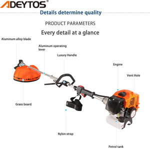 ADEYTOS 52cc 1.46kw Desbrozadora de nailon duradera Recortadora de hilo alimentada por gas/aceite de 2 tiempos para jardines Herramienta multifuncional - Product Image 6