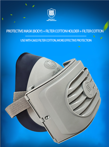 C&S 2828 Respirateur demi-masque à cartouche unique en silicone certifié CE avec filtre anti-poussière pour la construction industrielle, le soudage et les travaux miniatures - Product Image 5