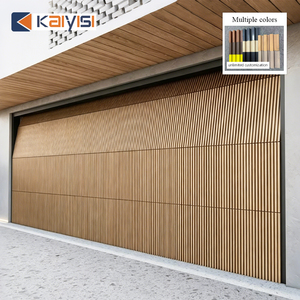 Porte <span class=keywords><strong>de</strong></span> <span class=keywords><strong>garage</strong></span> sectionnelle automatique en aluminium avec grille <span class=keywords><strong>de</strong></span> sécurité électrique pour villa - Product Image 3