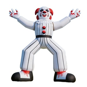 Clown gonflable de 5 m de haut avec éclairage, modèle de clown gonflable de <span class=keywords><strong>cirque</strong></span> personnalisé pour Halloween - Product Image 1