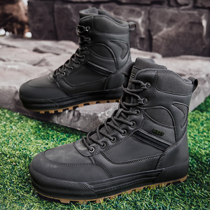 Giày leo núi mùa hè nam bán buôn, chống thấm nước, thoải mái, dây buộc, size lớn, chống trơn trượt, chất liệu PU, nhẹ, đi bộ - Product Image 3