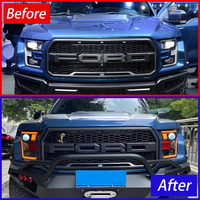 Phare LED AURON DRL pour Ford Raptor F150 2015-2020, accessoires automobiles, 36W 6000K, montage universel, phare avant