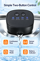 Fontaine à eau automatique portable pour chat de 10 L, distributeur d'eau pour chat, filtre en acier inoxydable, bol à eau pour chat d'intérieur antidérapant