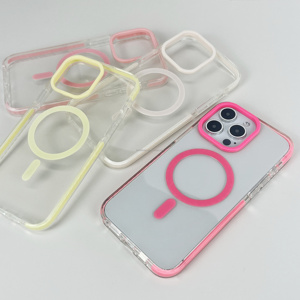 Chống Thả Bảo Vệ An Toàn Bìa Đối Với <span class=keywords><strong>iPhone</strong></span> 15 14 13 12 11 XR XS Max TPE Chống-Mùa Thu Bumper 16 E Rõ Ràng Trường Hợp Đối Với S25 Cạnh Tùy Chỉnh - Product Image 4