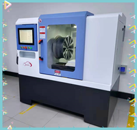 Máquina de torno Cnc de rueda, máquina de reparación de llanta de corte de diamante, máquina de trefilado de cubo de rueda, programación gratuita