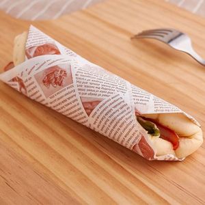Papel de Envolver para Sándwiches y Hamburguesas, Recubierto de PE de Grado Alimenticio, Impreso con Logotipo Personalizado de Fábrica - Product Image 4