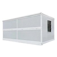 Commodité directe d'usine 2 chambres à coucher 20 '40 'préfabriqué modulaire pliable conteneur maison avec toilette salle de bain cuisine