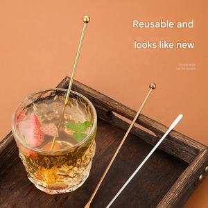 Cuillère à cocktail en acier inoxydable, idéale pour les professionnels et l'usage domestique, un cadeau pratique pour mélanger les boissons - Product Image 5
