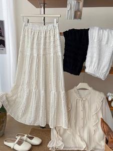 2025 Summer A-Line <b>Skirt</b> Elegant Casual High Waist for Women Breathable Empire Waistline Wholesale for <b>Girls</b> - Product Image 3