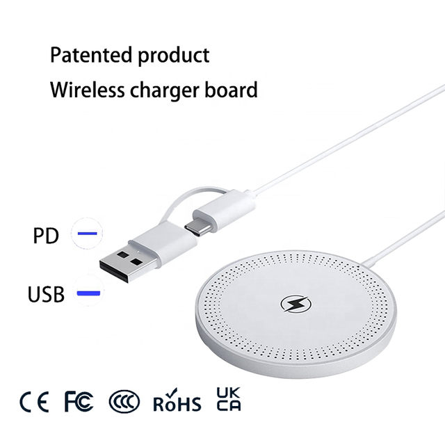 Qi2 Magnetic Wireless Phone Charger Quick Charging USB TYPE-C for Iphone Samsung Series 15W Wireless Charger