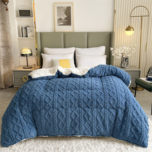 Xl-nycustom Bán Buôn Ấm Áp Và Thoải Mái Chunky Dày Chất Lượng Cao Mùa Đông Nhung <span class=keywords><strong>Sherpa</strong></span> Chăn Trọng Lượng Chăn - Product Image 6