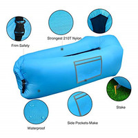 Canapé-lit gonflable à air, hamac aquatique, chaise longue gonflable portable pour la cour, le bord du lac, la plage, les excursions, le camping, les pique-niques, vente chaude 2023
