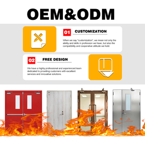 High Quality Low-Priced 60 Min Resettable Emergency Double Exit Fire-Rated Security <strong>Door</strong> - Product Image 4