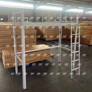 Lits de dortoir modernes en métal avec tables d'écriture, armoires de rangement et placards <span class=keywords><strong>pour</strong></span> <span class=keywords><strong>chambre</strong></span>, hôtel, école et hôpital - Product Image 4