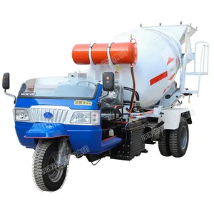 Tricycle Truck 2.5m3 Mobile Small mini Concrete Mixer Cement Mixing Equipment