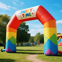 FEAMONT Porte de course gonflable extérieure Matériau en polyester pour événements Activités de plein air Arc gonflable pour la publicité