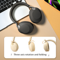 Headphone Nirkabel Earphone 5.03 Kompatibel dengan Bluetooth Headset Gaming Stereo 3D Headphone Over-Ear Lipat Earpiece Nirkabel