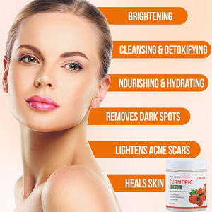 Exfoliante de Cúrcuma de Marca Privada con Vitamina C, Blanqueador Facial, Aclarante, Limpiador de Poros, Venta al por Mayor OEM/ODM - Product Image 6