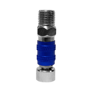 Blue <b>Quick</b> <b>Connector</b> Aluminum Alloy Male Threaded Adaptor For Pneumatic Systems - Product Image 5